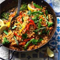 paella végétarienne, végane, sans viande